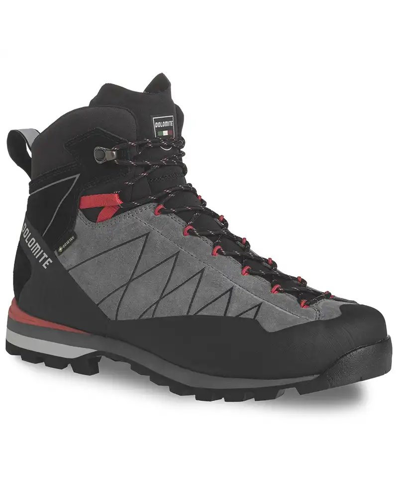 Dolomite Crodarossa HI GTX Gore-Tex 2.0 Scarponi Uomo, Gunmetal Grey/Fiery Red