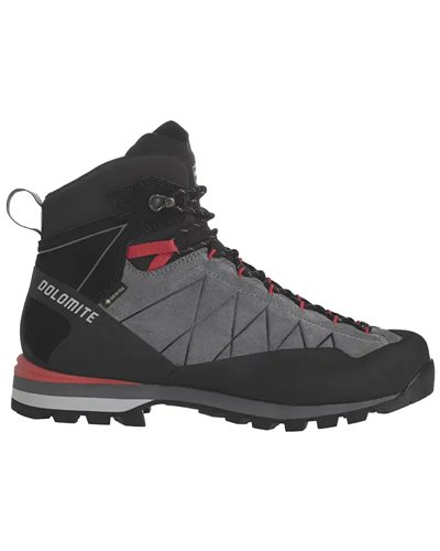 Dolomite Crodarossa HI GTX Gore-Tex 2.0 Scarponi Uomo, Gunmetal Grey/Fiery Red