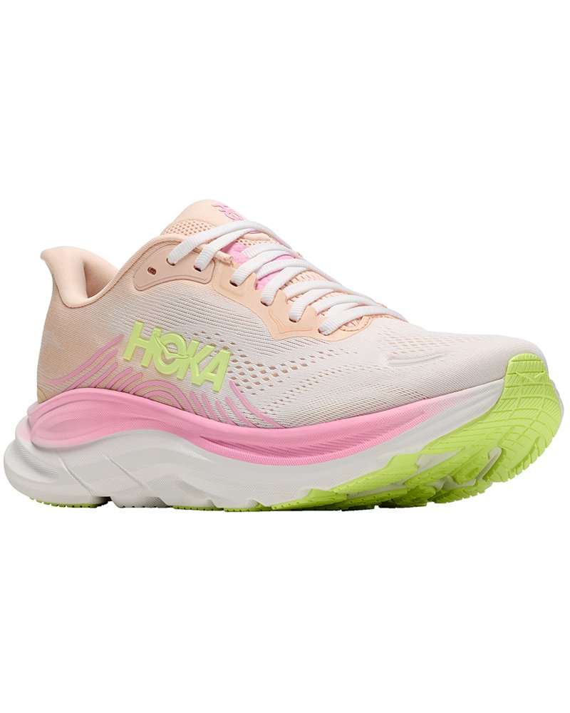 Hoka Clifton 11 Women's Running Shoes, Tangerine Glow/White