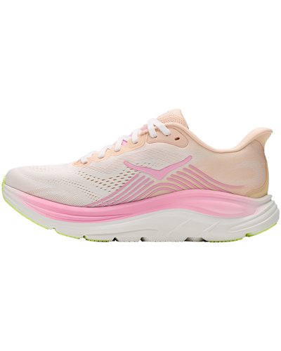 Hoka Clifton 11 Women's Running Shoes, Tangerine Glow/White