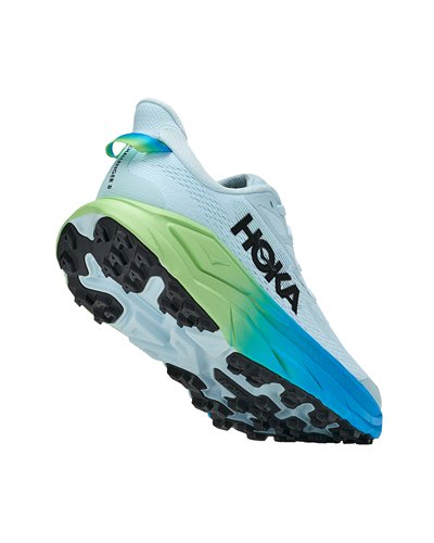Hoka Challenger 8 Scarpe Trail Running Donna, Glimmering Blue/Tart Apple