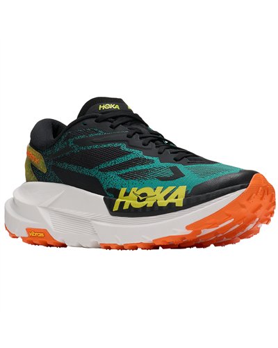 Hoka Mafate X Scarpe Trail Running Uomo, Black/Electric Aqua