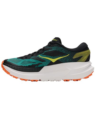 Hoka Mafate X Men's Trail Running Shoes, Black/Electric Aqua