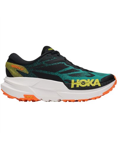 Hoka Mafate X Men's Trail Running Shoes, Black/Electric Aqua