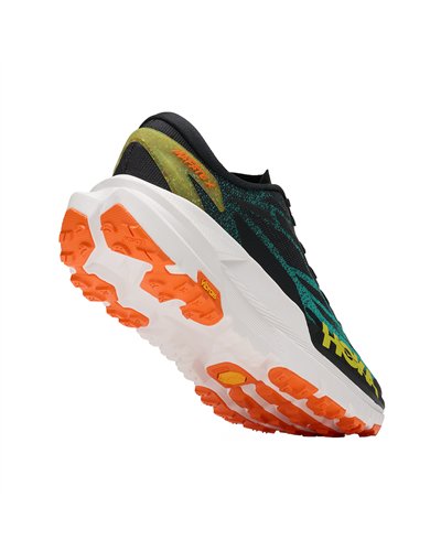 Hoka Mafate X Men's Trail Running Shoes, Black/Electric Aqua