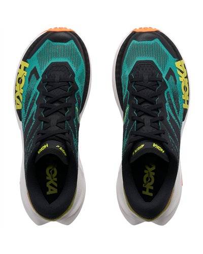 Hoka Mafate X Scarpe Trail Running Uomo, Black/Electric Aqua