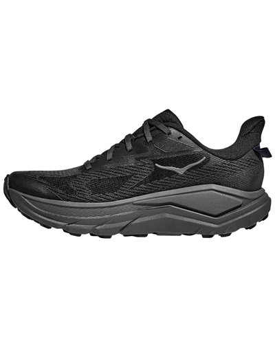 Hoka Challenger 8 Men's Trail Running Shoes, Black/Outer Orbit
