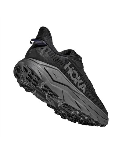 Hoka Challenger 8 Men's Trail Running Shoes, Black/Outer Orbit