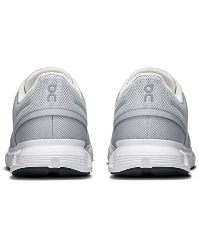 On Cloud 6 Women's Running Shoes, Glacier/White