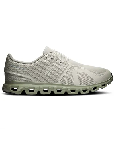 On Cloud 6 Men's Running Shoes, Brume/Olive