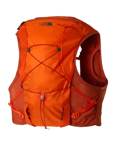 The North Face Sunriser 8 Hydration Running Vest, Lava Red/Iron Clay (2 500 ml Soft Flask Included)