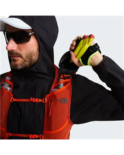 The North Face Sunriser 8 Hydration Running Vest, Lava Red/Iron Clay (2 500 ml Soft Flask Included)