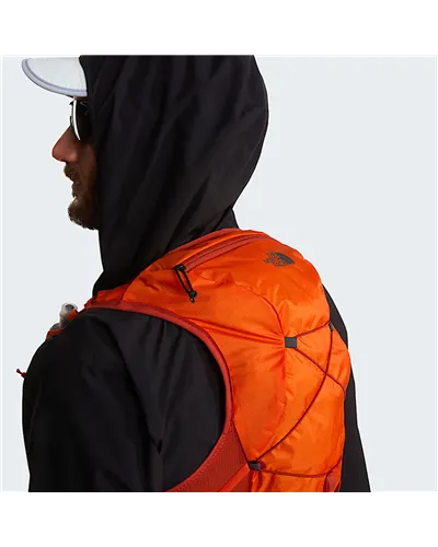 The North Face Sunriser 8 Gilet Idrico Running, Lava Red/Iron Clay (2 Soft Flask da 500 ml Incluse)