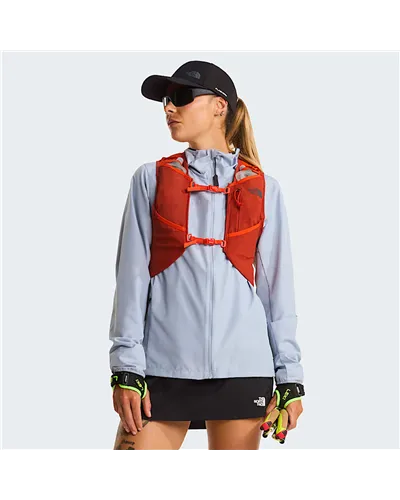 The North Face Sunriser 8 Hydration Running Vest, Lava Red/Iron Clay (2 500 ml Soft Flask Included)