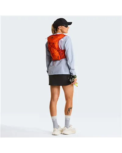 The North Face Sunriser 8 Hydration Running Vest, Lava Red/Iron Clay (2 500 ml Soft Flask Included)