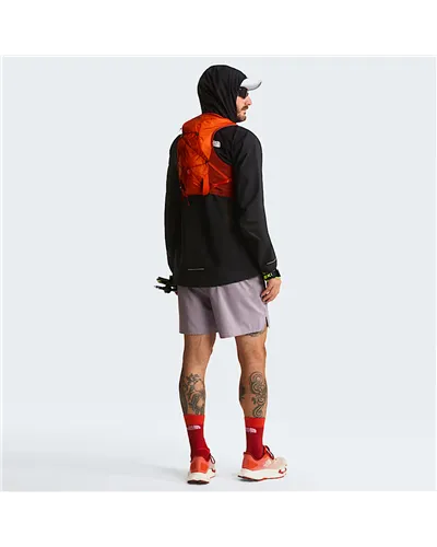 The North Face Sunriser 8 Gilet Idrico Running, Lava Red/Iron Clay (2 Soft Flask da 500 ml Incluse)