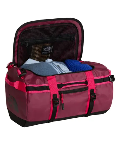 The North Face Base Camp Duffel XS Borsone 31 Litri, Burgundy Crush/TNF Black/Lali Guran