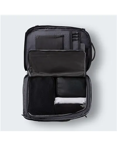 The North Face Base Camp Voyager Pro Travel Backpack 36 Liters 16" Laptop Compatible, Anthracite Grey/TNF Black