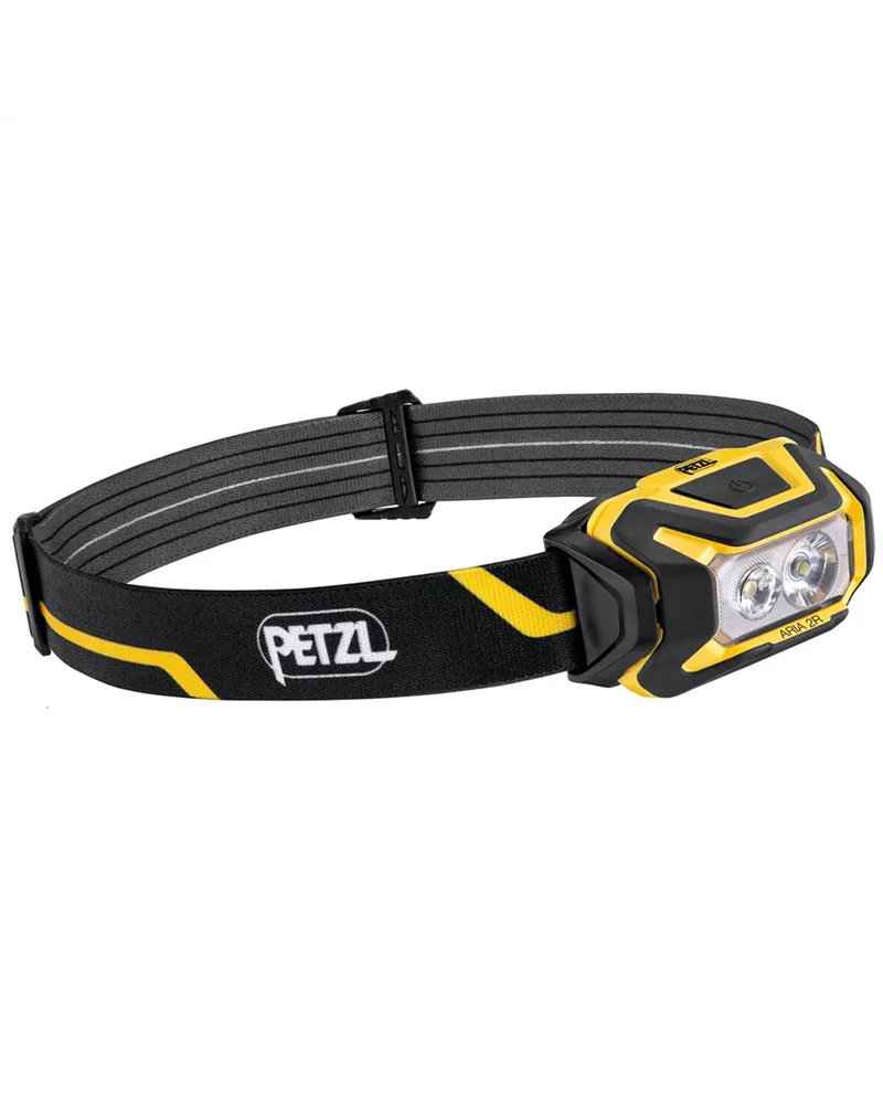 Petzl Headlamp Aria 2R, Black/Yellow
