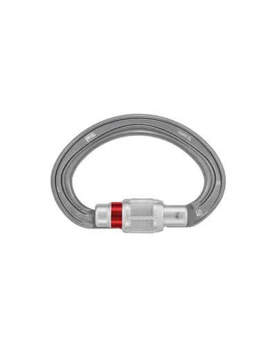 Petzl Carabiner Omni Screw-Lock, Gray