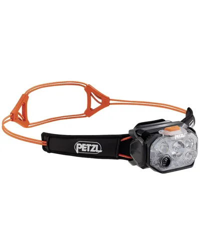 Petzl Headlamp Swift RL, Black/Orange