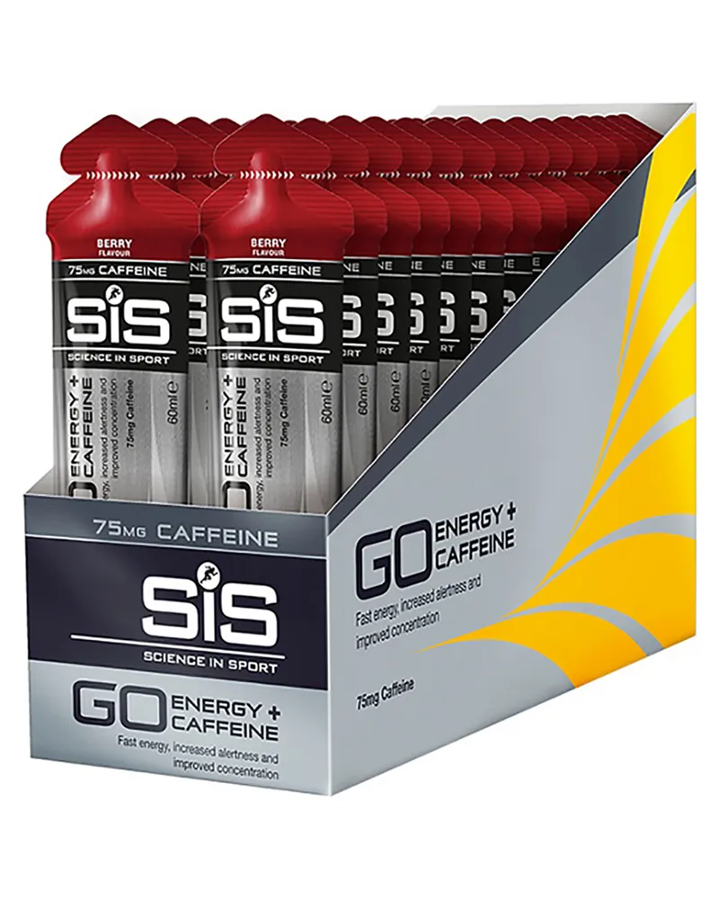 SIS GO Energy + Caffeine Gel Berry Flavour, 60ml (30 gels box)
