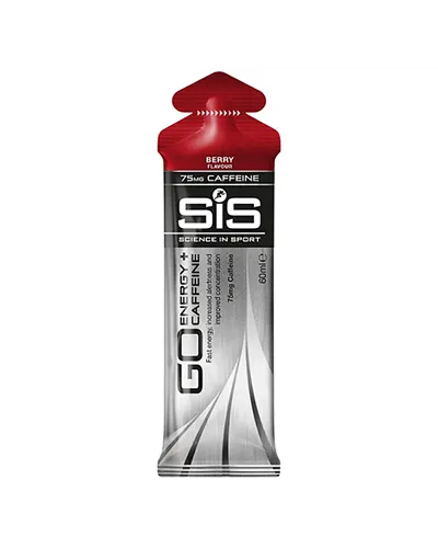 SIS GO Energy + Caffeine Gel Berry Flavour, 60ml (30 gels box)