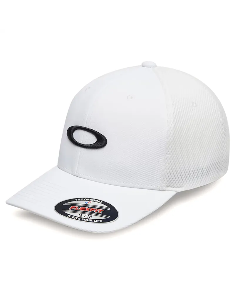Oakley Ellipse Mesh Hat, White/Black