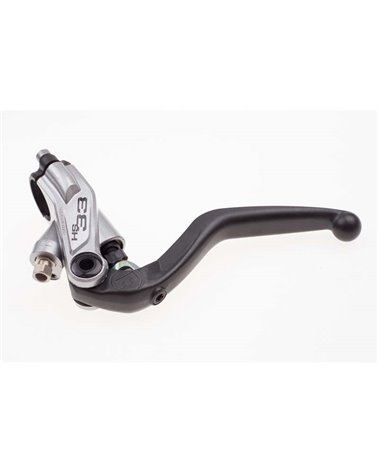 Magura Brake Lever Assembly Hs33 R Silver, For Left/Right Hand Use, 4-Finger Lever Blade With Ball-End, Black (1 Pc)