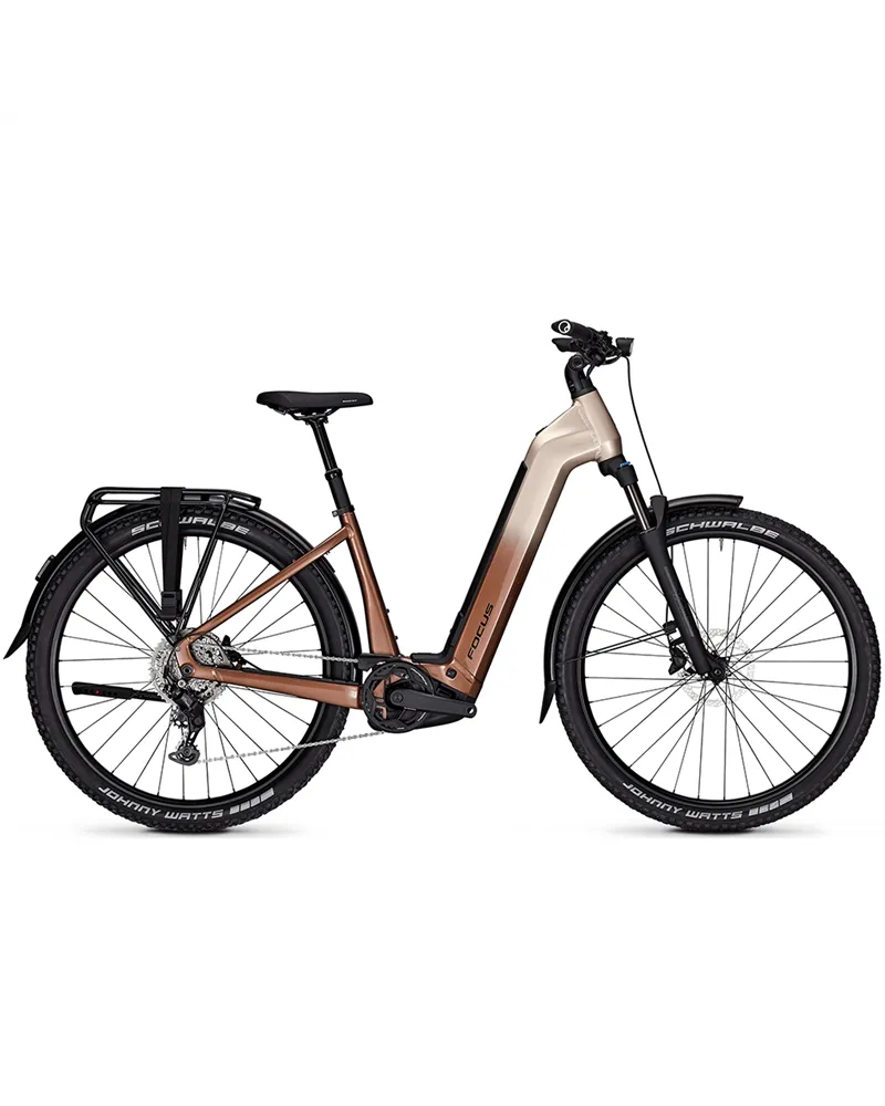 Focus Aventura² 6.7 Wave Shimano Cues 9v - Bosch Performance 600Wh, Adamant Silver/Platinum Bronze