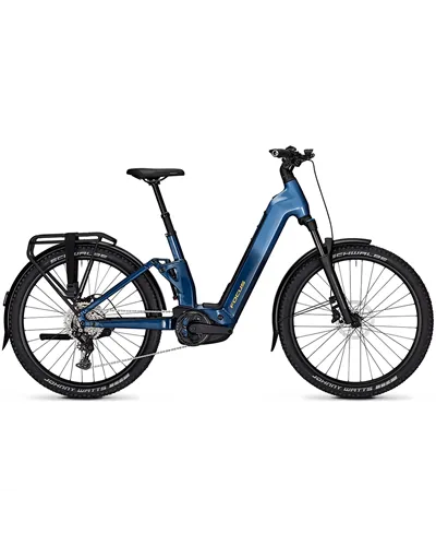 Focus Aventura² 6.7 FS Wave Shimano Cues 9v - Bosch Performance 800Wh, Alice Blue/Azure Blue