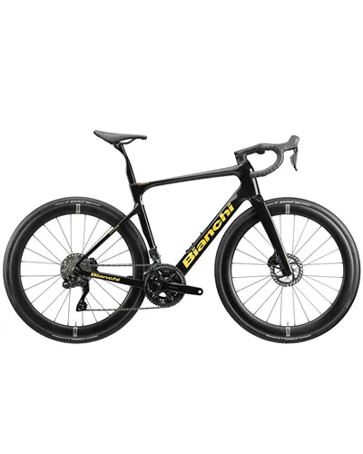 Bianchi Infinito Pro Shimano 105 Di2 12v, 8H Sparkling Black/Gold Full Glossy MY26