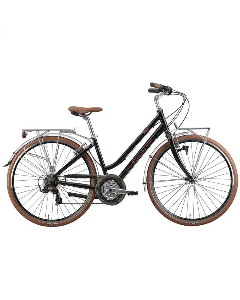 Bianchi Rubino Deluxe Lady Shimano Tourney 7v, 4Y Black Full Glossy MY25
