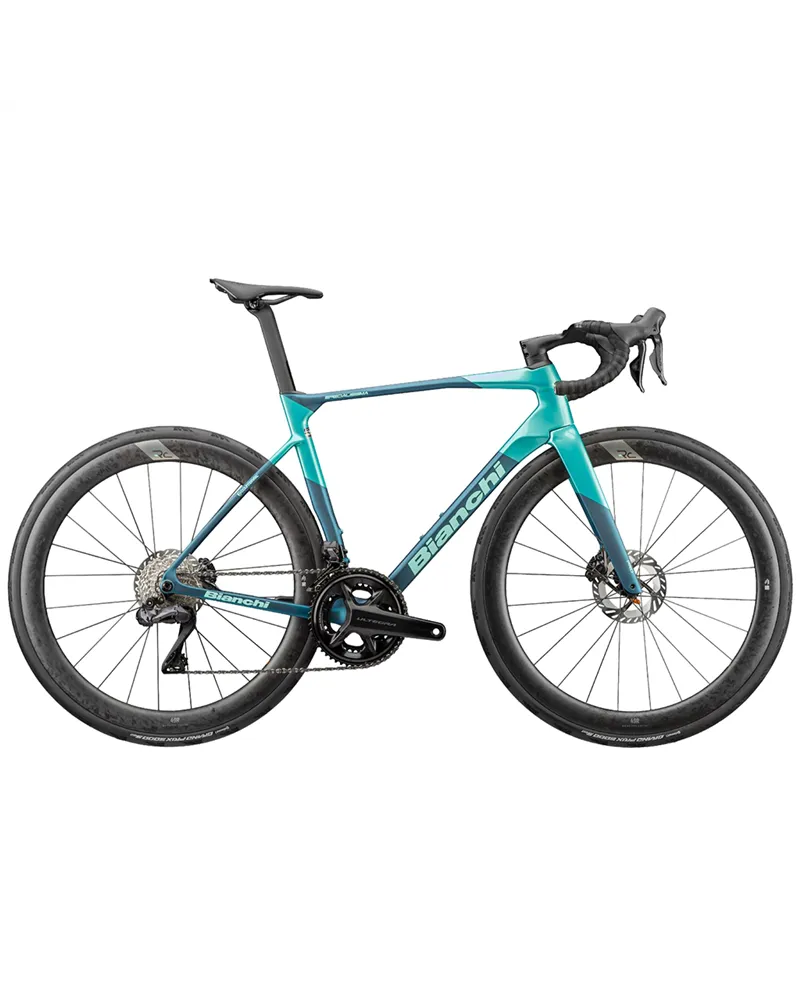 Bianchi Specialissima Pro Shimano Ultegra Di2 12sp, JB Petrolio/Celeste Metallico-Logo CK16 Satin/Glossy MY27